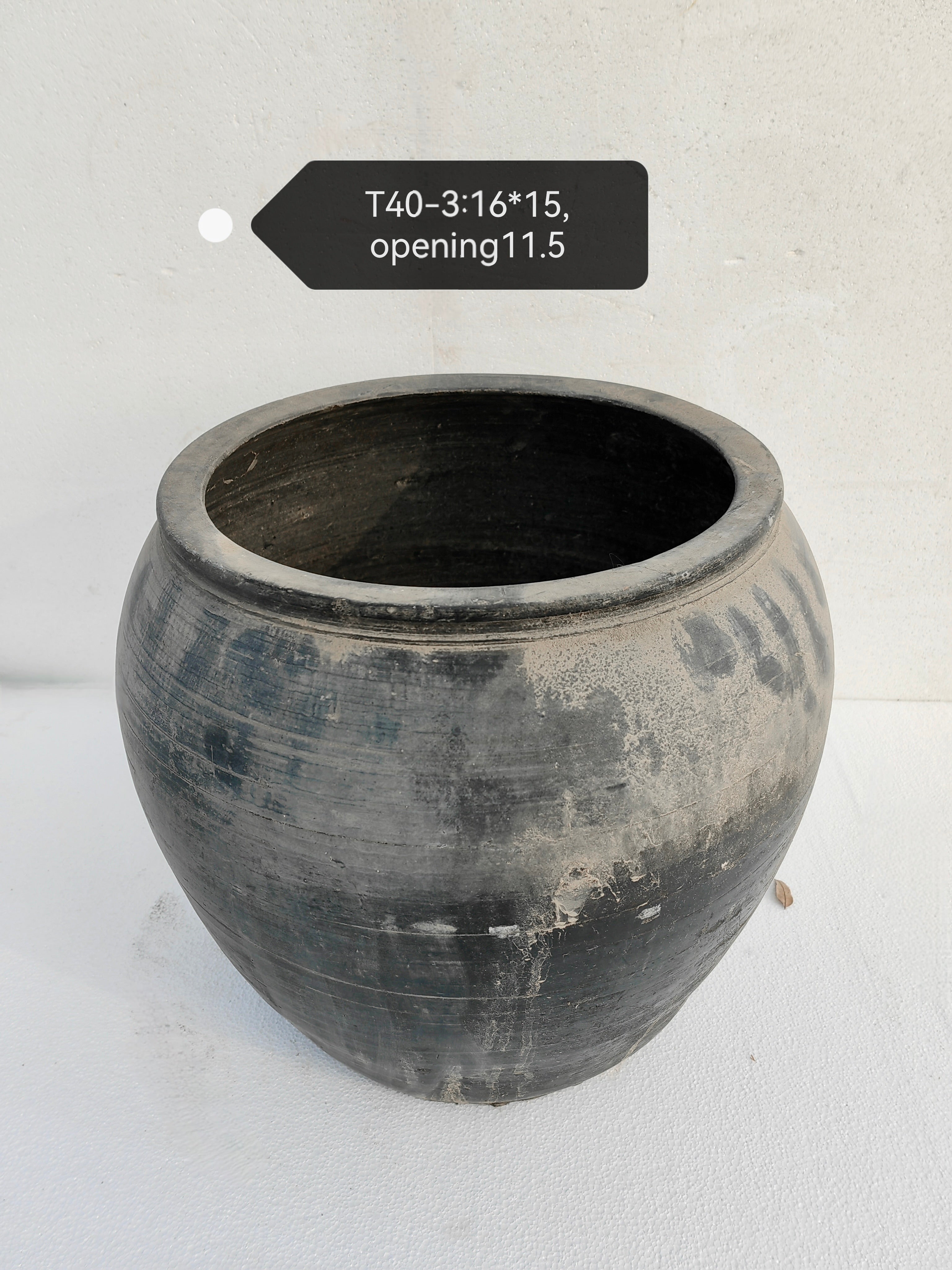 Vintage Wabi-Sabi Rustic Ceramic Planter--X Large