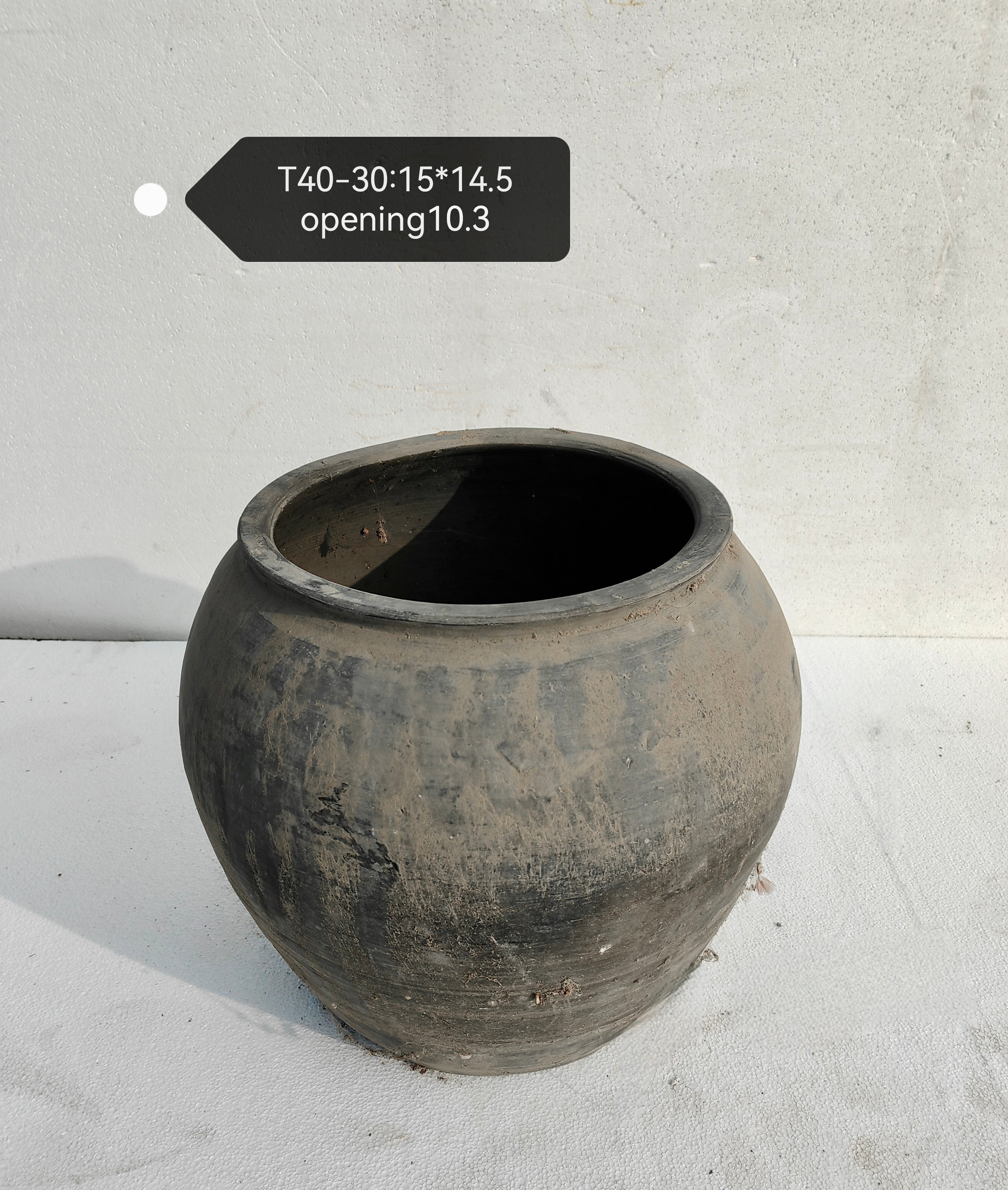 Vintage Wabi-Sabi Rustic Ceramic Planter--X Large