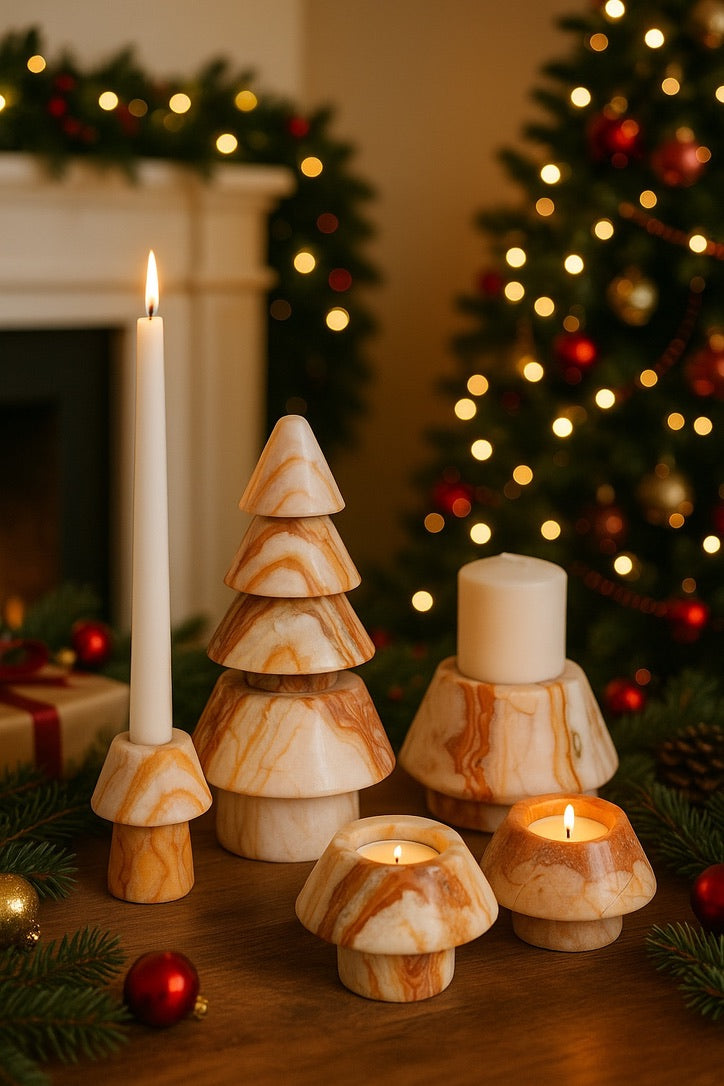 Versatile Marble Christmas Tree--Multiple Colors – Queena Clay