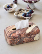 Italian Calacatta Viola Marble Tissue Box