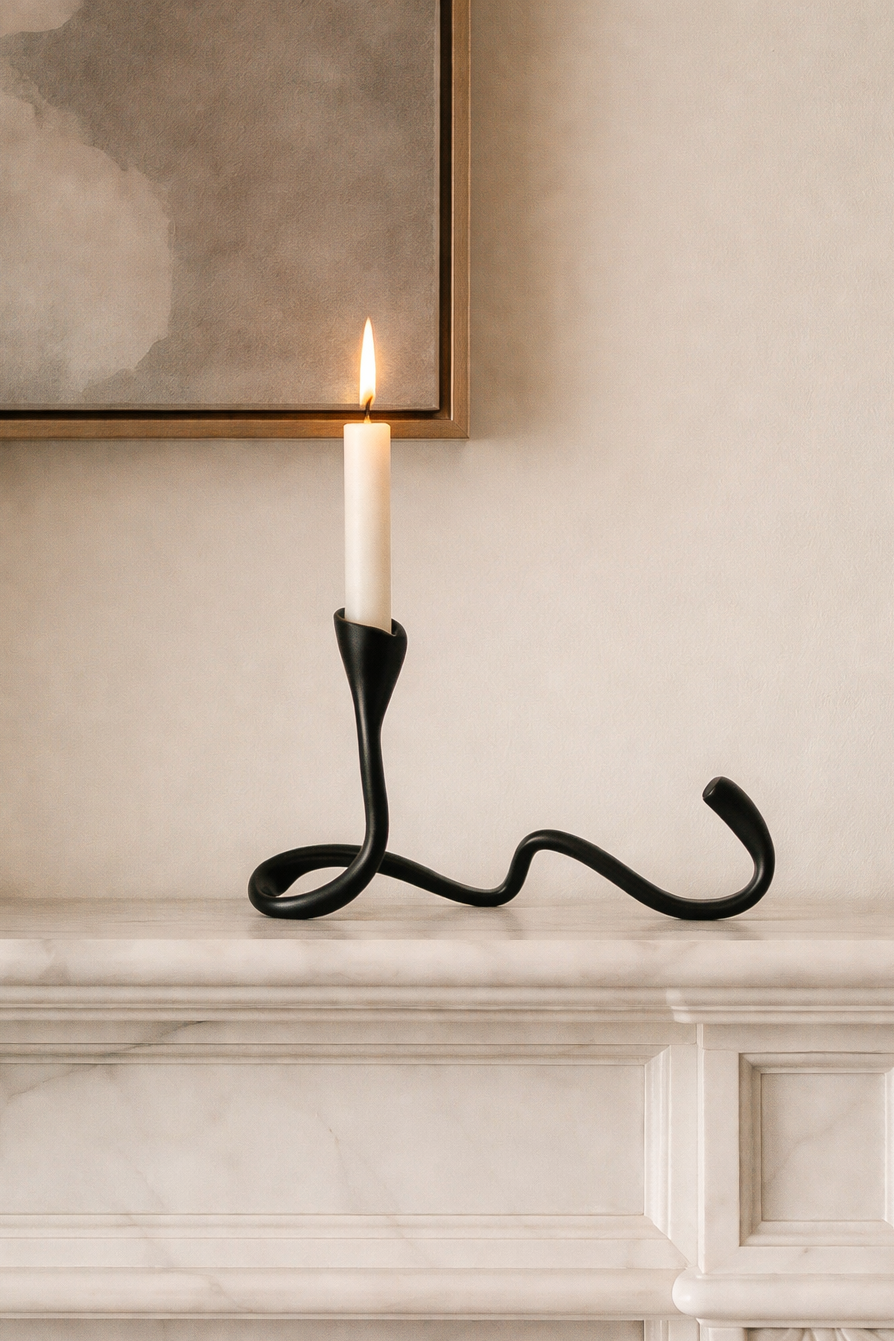 Wavy Sculpt Candle Holder