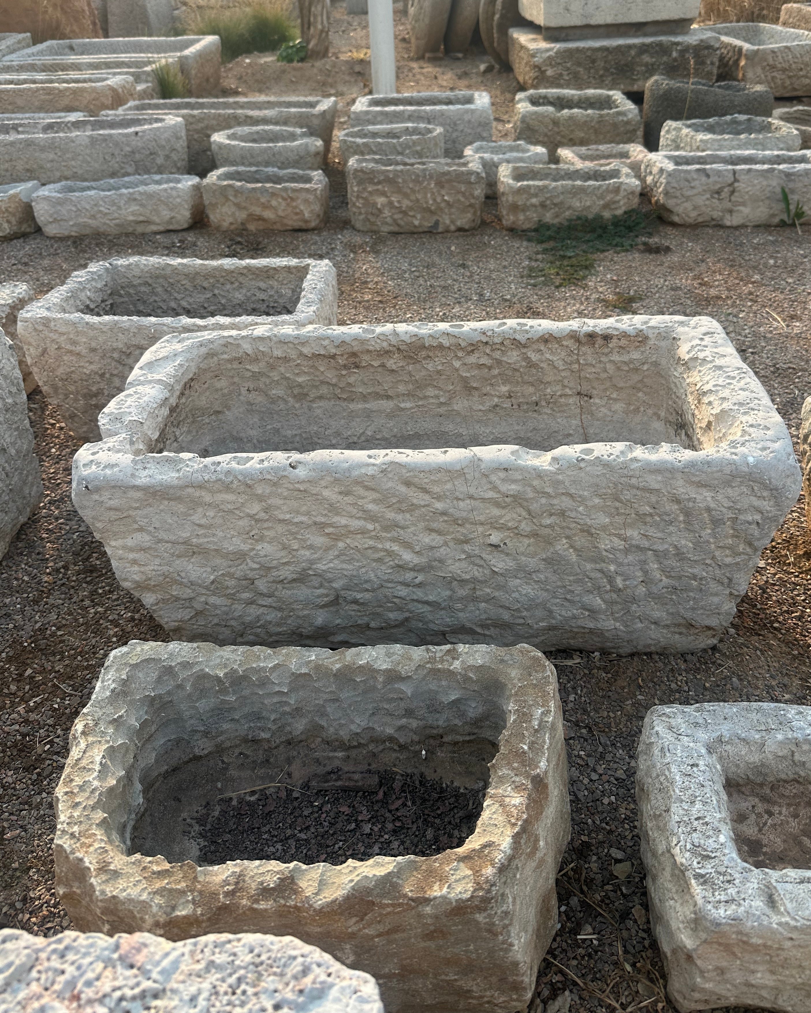 (Coming Soon)Lime Stone Troughs - Multiple Shapes