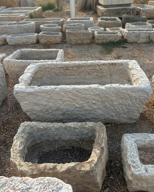 (Coming Soon)Lime Stone Troughs - Multiple Shapes