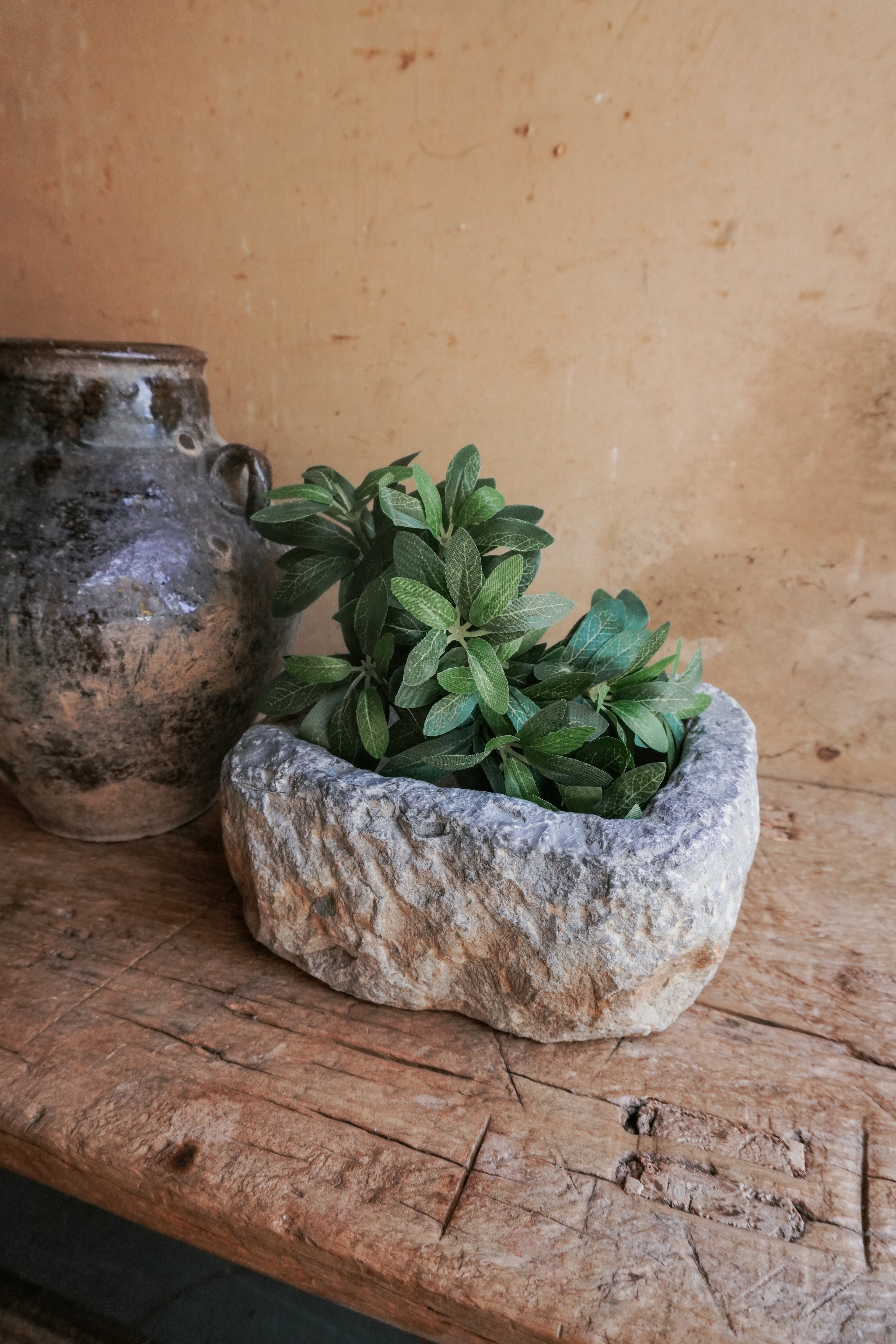 Vintage Stone Bowl Mortar