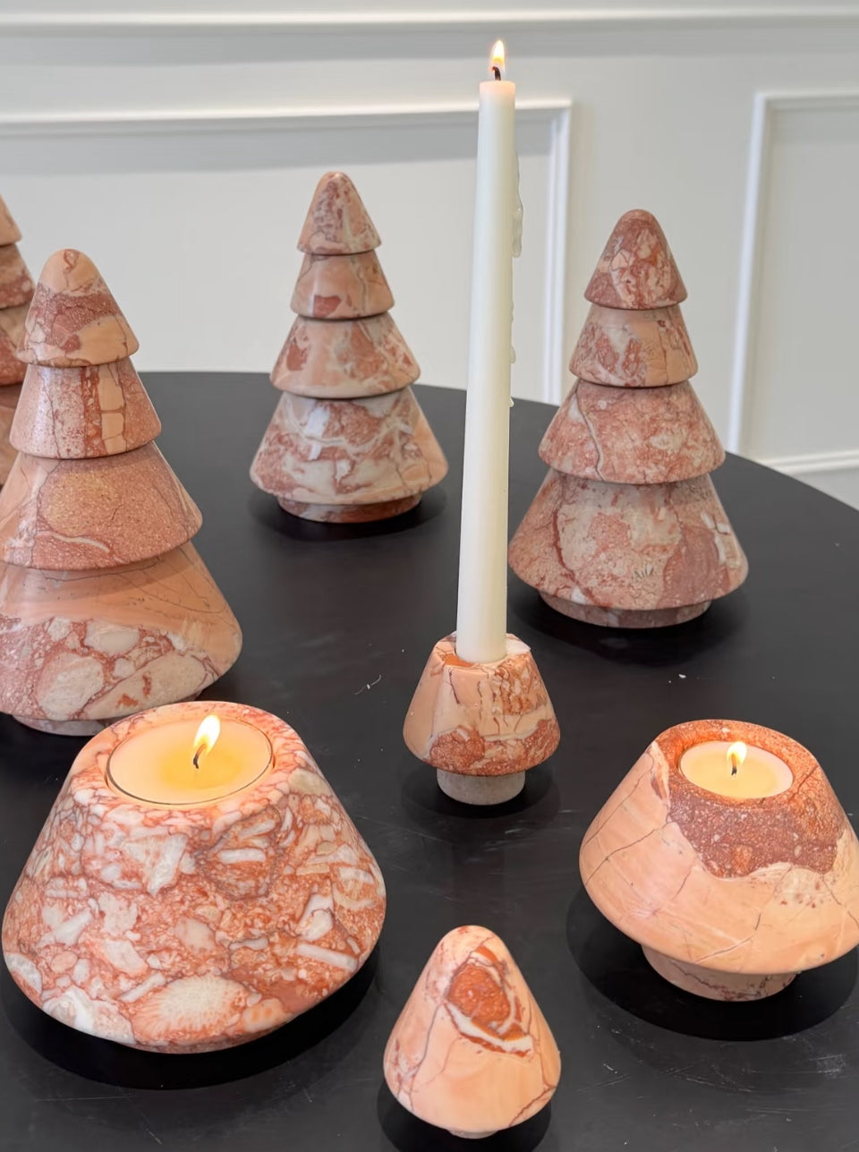 Marble Christmas Tree – Set or Singles,5 Colors