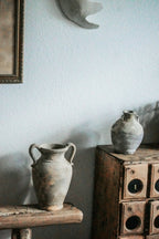 Vintage Rustic Clay Pot Amphora