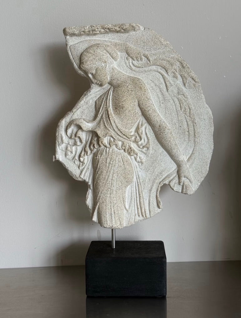 Greek Bacchante Sandstone Sculpture
