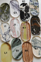 Oval Marble Tray--Various Colors