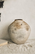 White Vintage Rustic Pot
