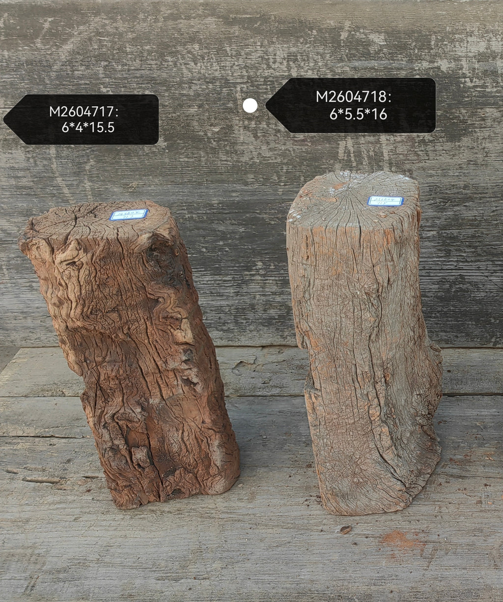 Antique Natural Tree Trunk Stool