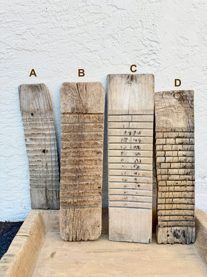 Vintage Chinese Wood Washboard