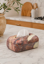 Italian Calacatta Viola Marble Tissue Box