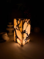 Viola Column Marble Vase Lamp