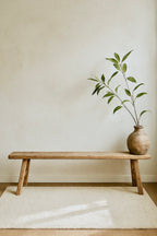 Vintage Wabi-Sabi Rustic Elm Wood Bench--- Longer Size