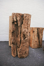 Antique Natural Tree Trunk Stool