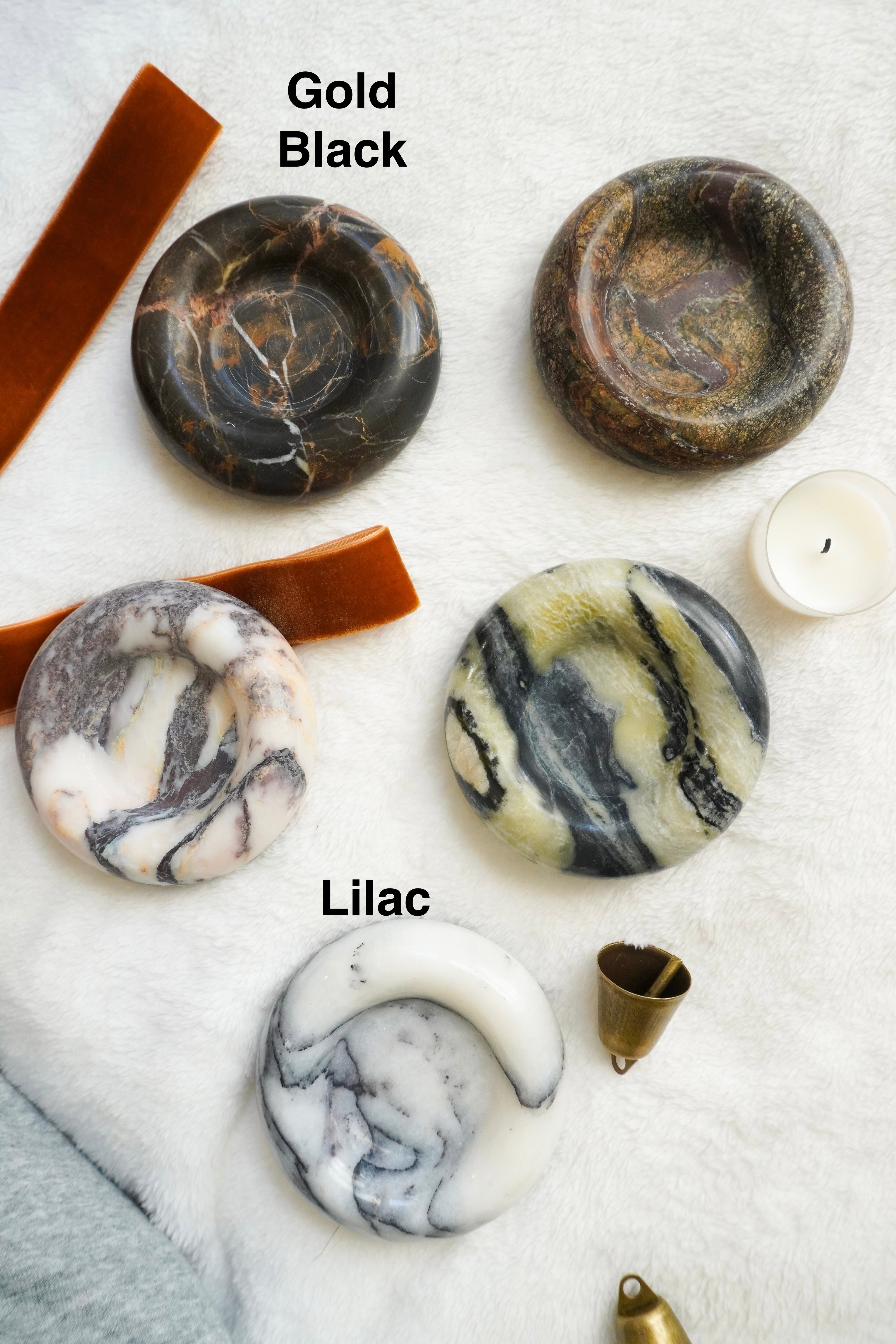 Small Marble Catchall Tray--Multiple Colors