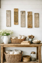 Vintage Chinese Wood Washboard