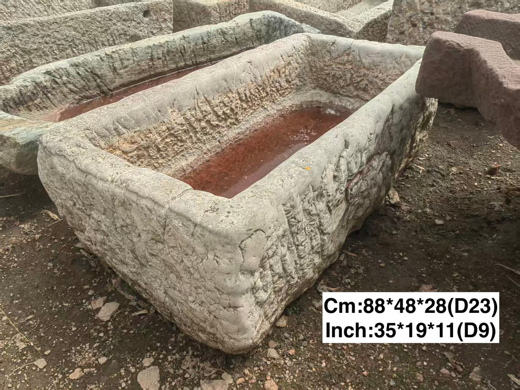 (Pre-order)Limestone Trough - Rectangular