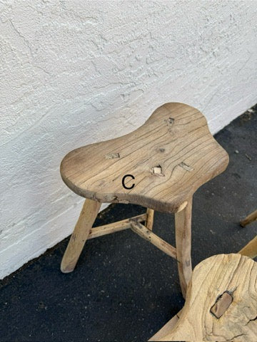 Ling Vintage Scallop High Stool