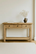 Kai Vintage Reclaimed Elm Wood Console Table with Drawers--2 Sizes
