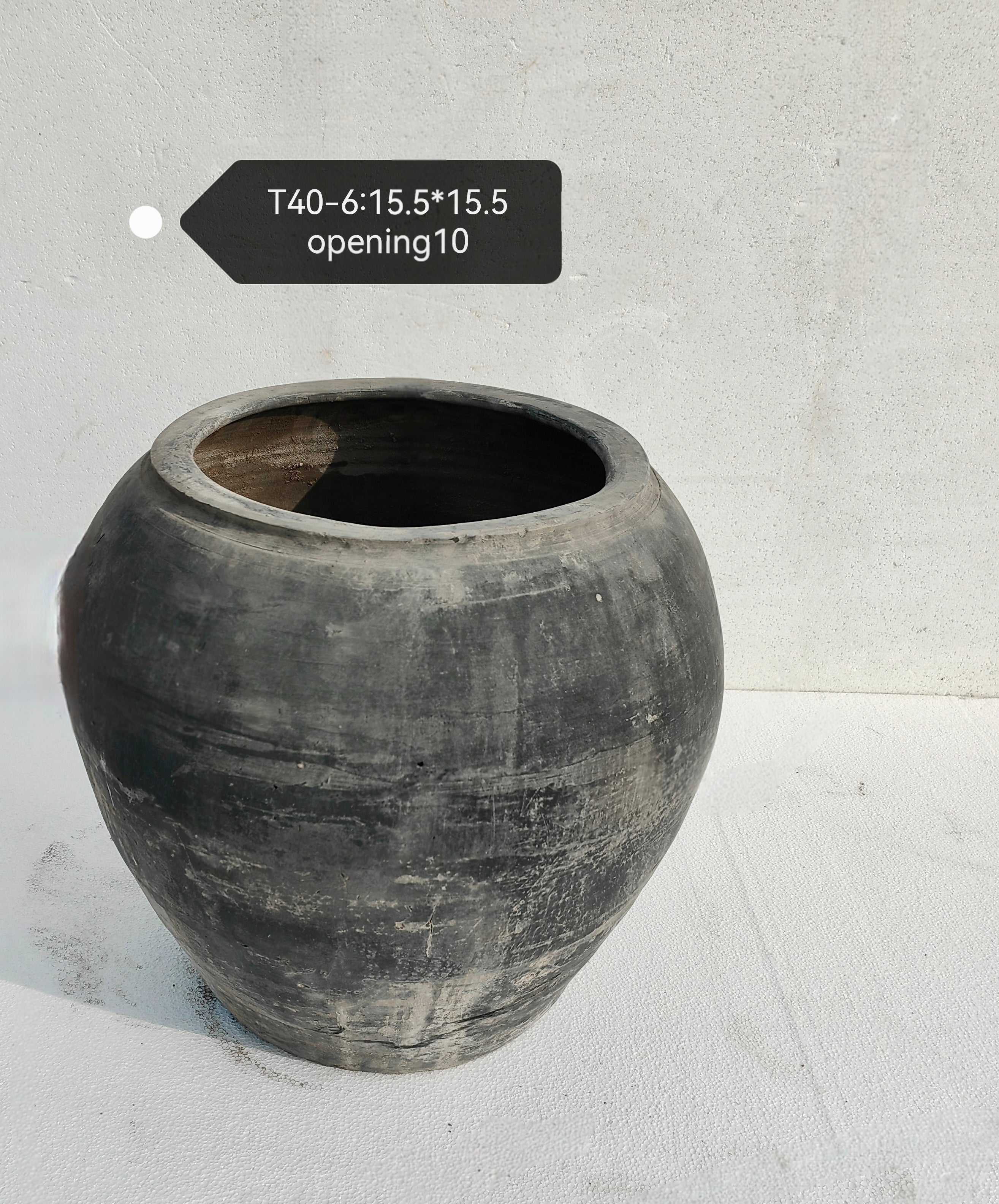 Vintage Wabi-Sabi Rustic Ceramic Planter--X Large