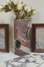 Calacatta Viola Marble Vases with Scalloped Edge--2 Sizes