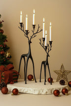 Cast Iron Reindeer Candle Holder