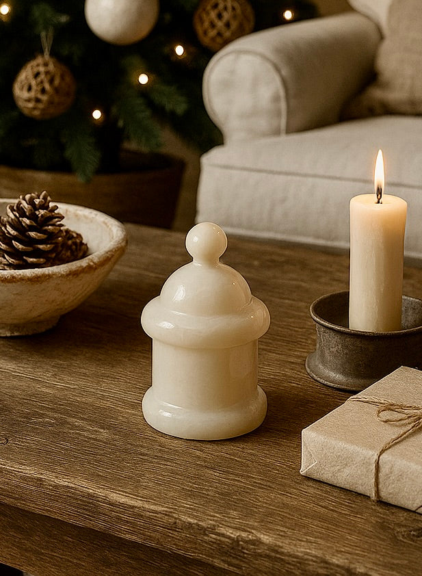 Versatile Stone Lidded Jar--Multiple Colors