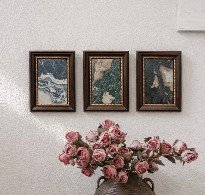 Small Marble Wall Art Framed
