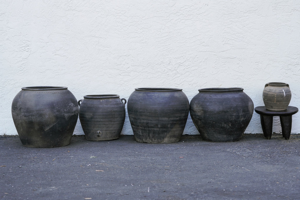 Yee Vintage Wabi-Sabi Rustic Ceramic Planter--Large