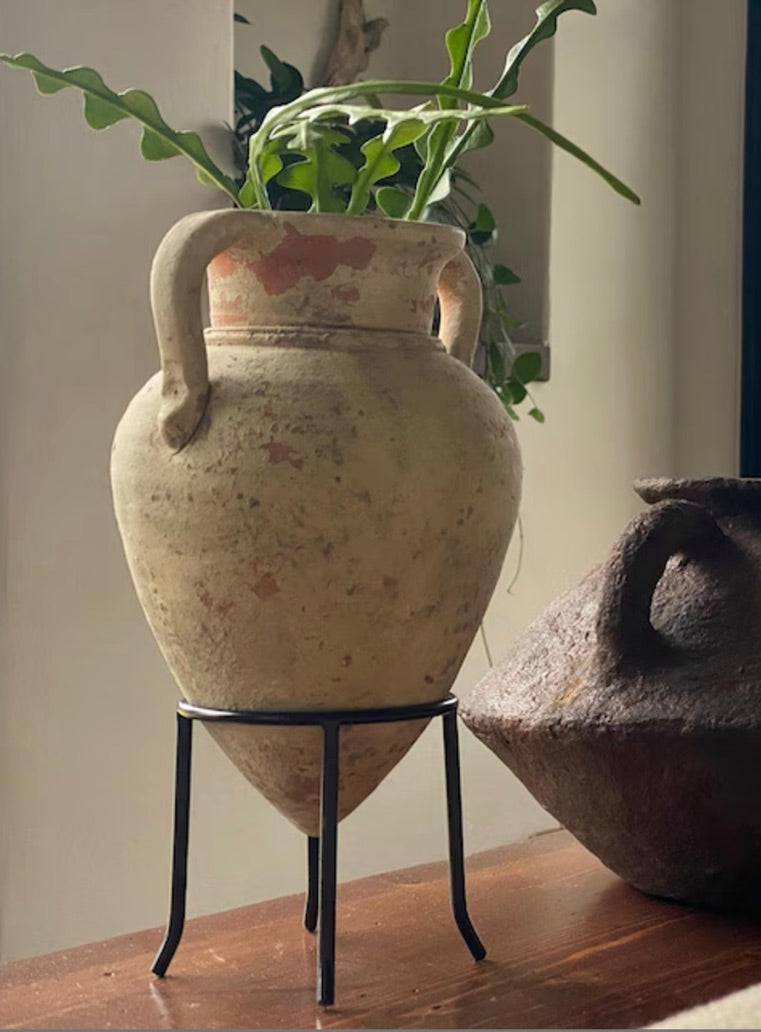 ceramic flower pot with stand Wrought Iron Pot Holder