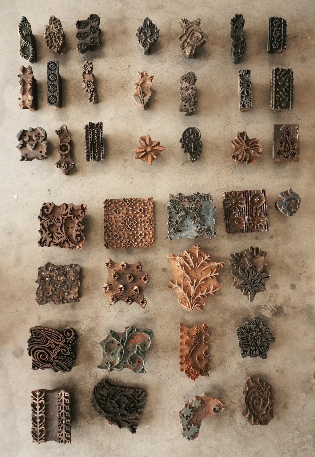 Vintage Wooden Textile Stamp