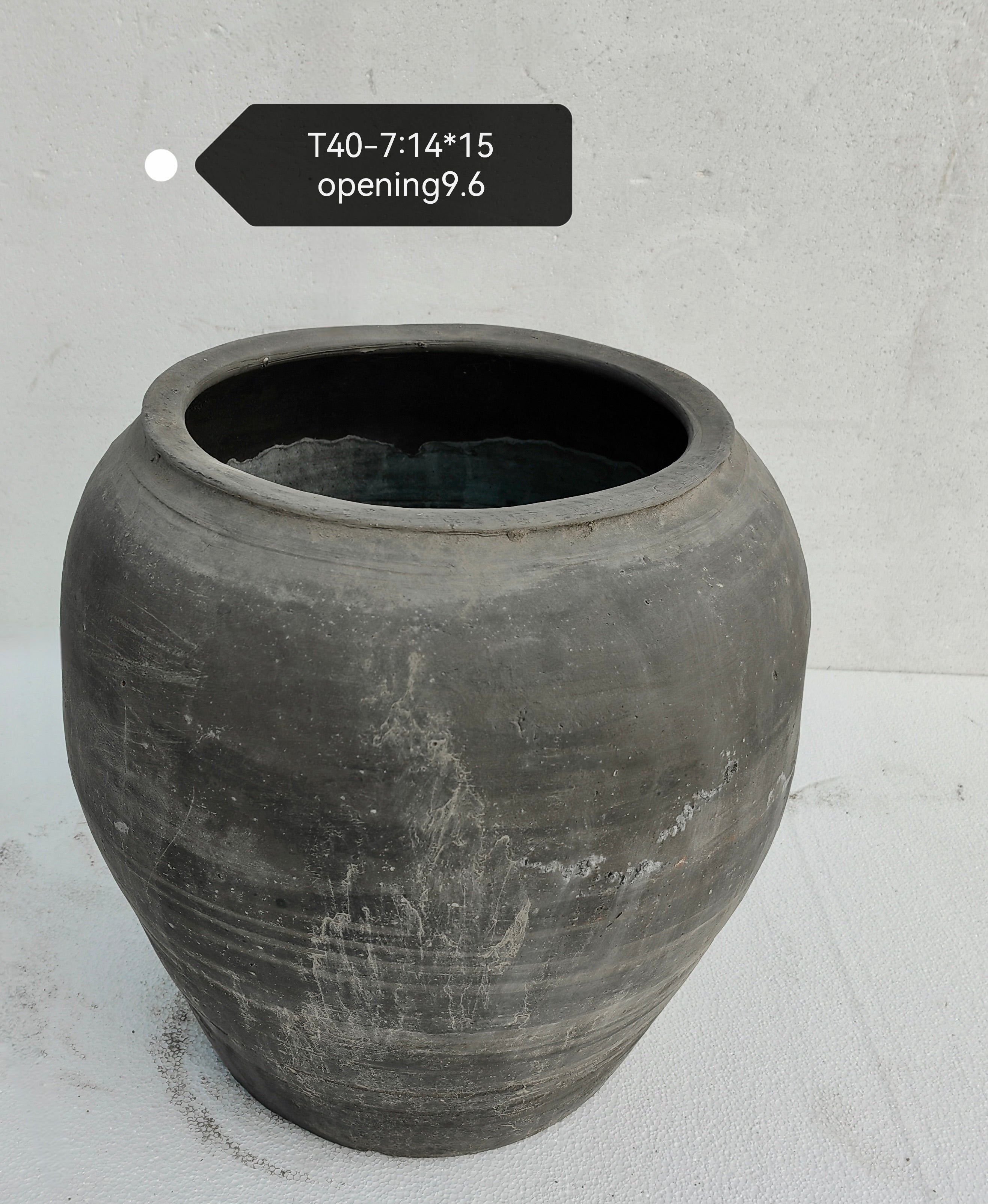 Vintage Wabi-Sabi Rustic Ceramic Planter--X Large