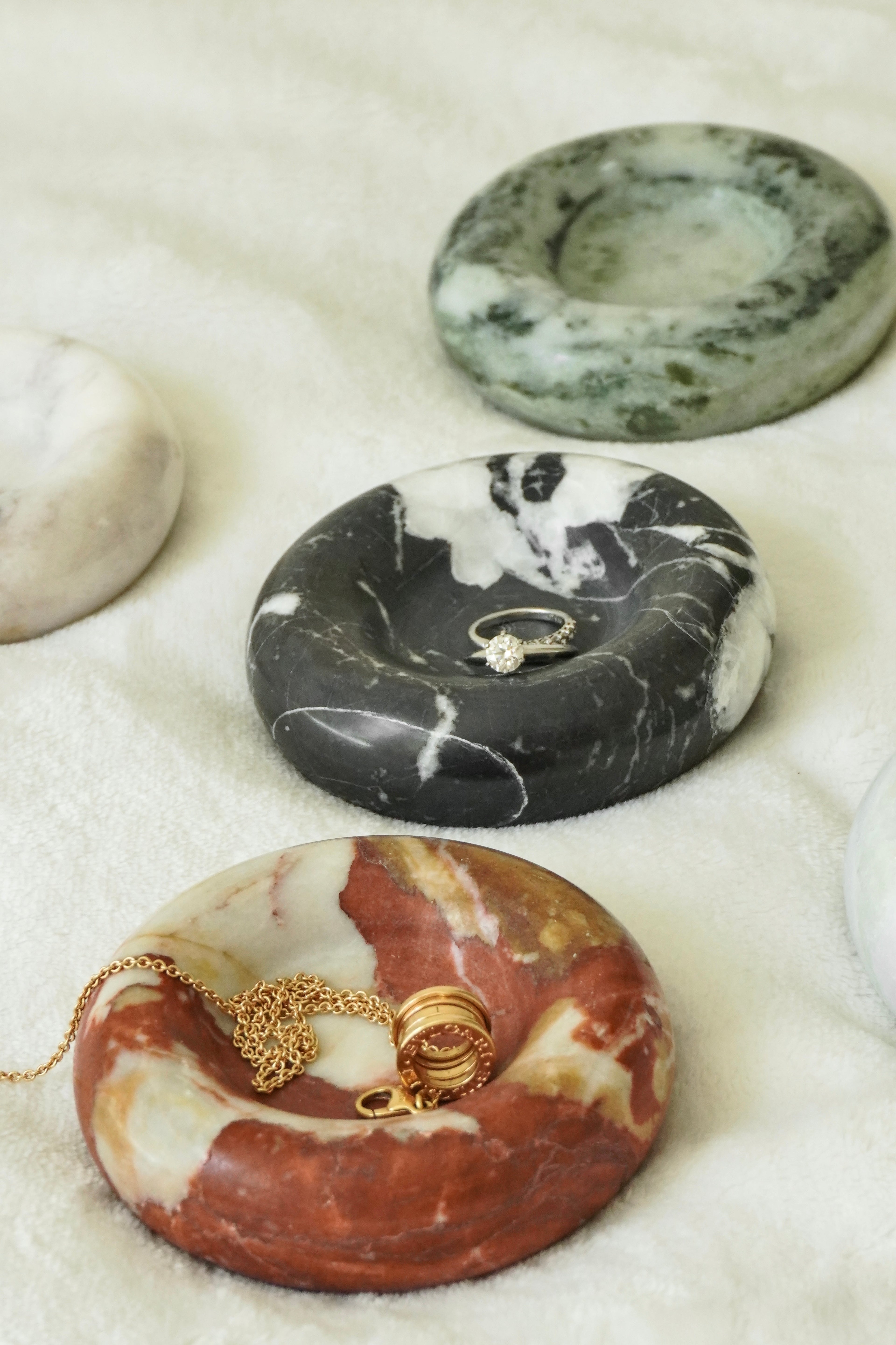 Small Marble Catchall Tray--Multiple Colors