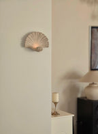 Natural Sandstone Seashell Wall Sconce
