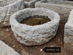 (Coming Soon)Vintage Stone Trough Planter -Round