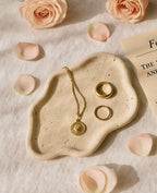 Travertine Cloud Decorative Tray
