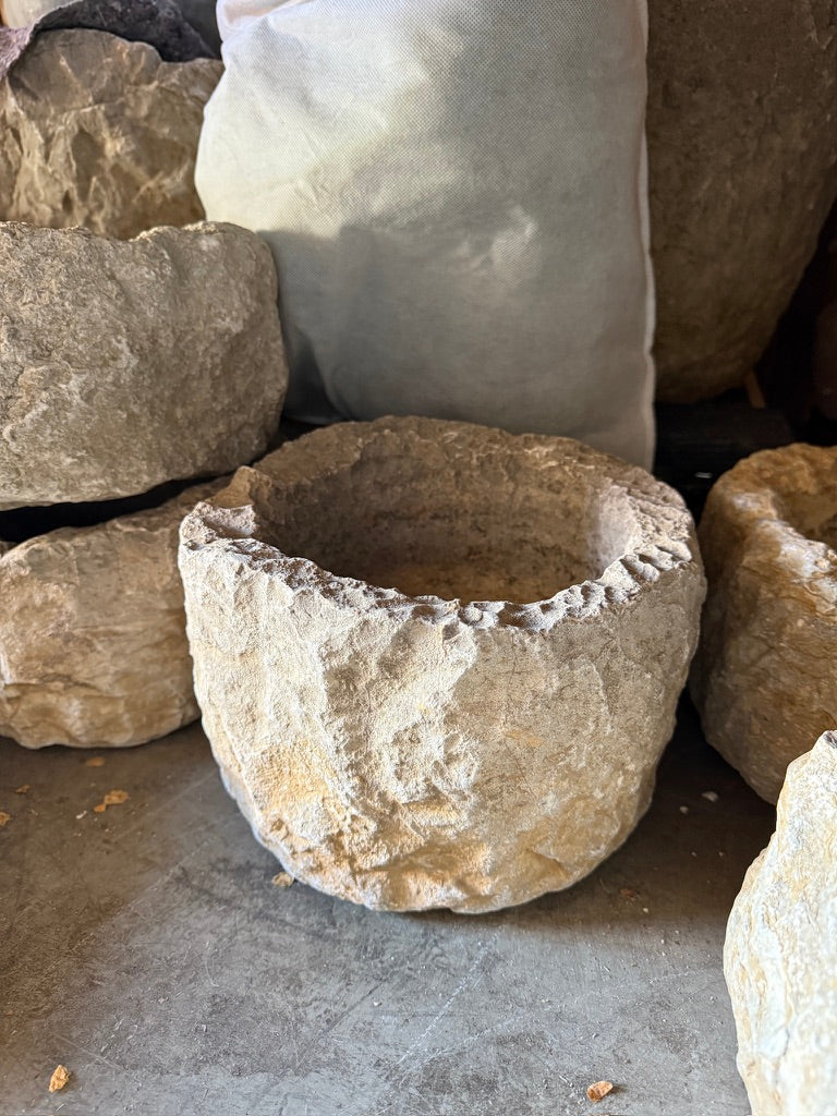 Vintage Stone Bowl Mortar