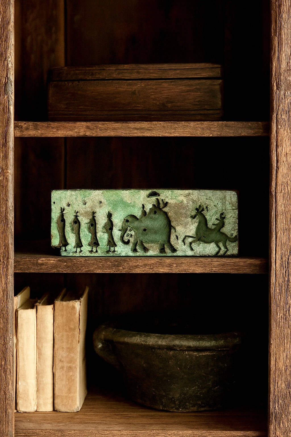 Vintage Wooden Textile Stamp