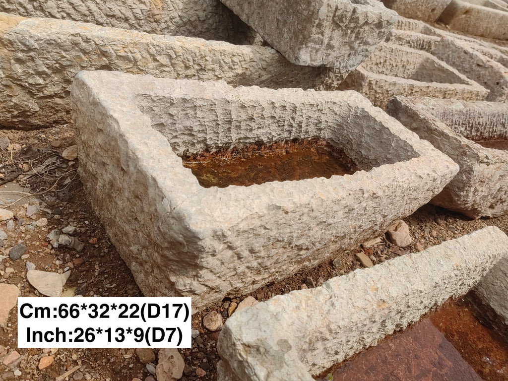 (Pre-order)Limestone Trough - Rectangular