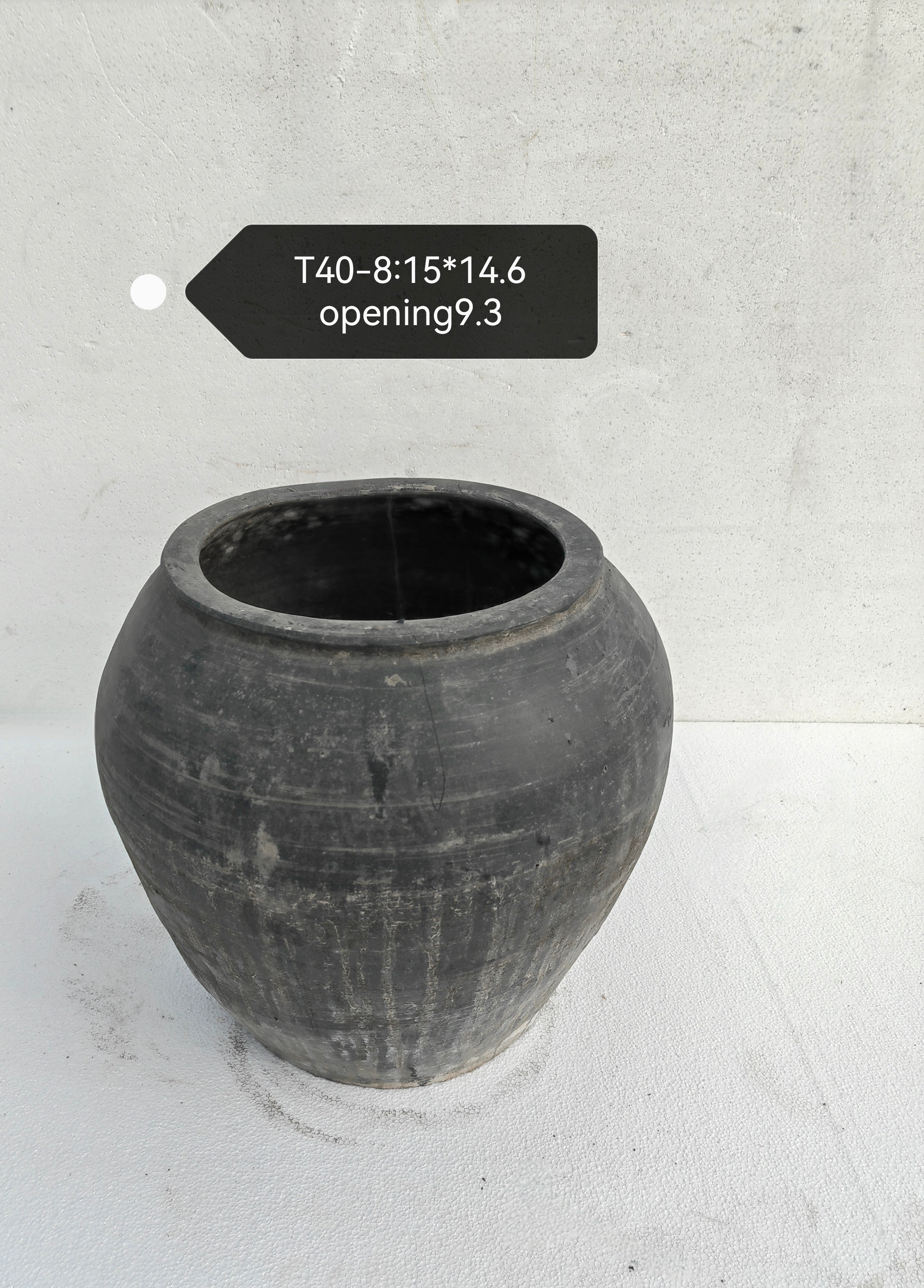 Vintage Wabi-Sabi Rustic Ceramic Planter--X Large