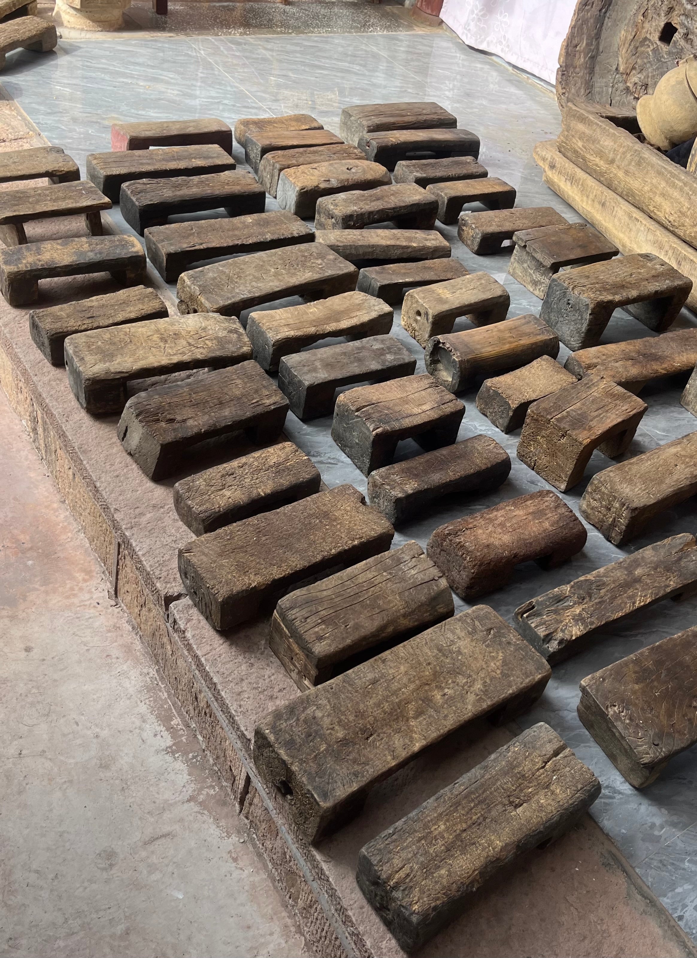 Antique Yunnan Fire Hearth Stool