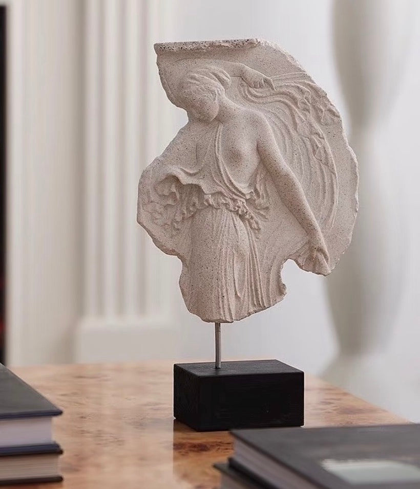Greek Bacchante Sandstone Sculpture