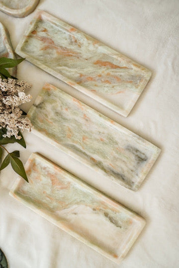 Rectangular Marble Tray-- Various Colors