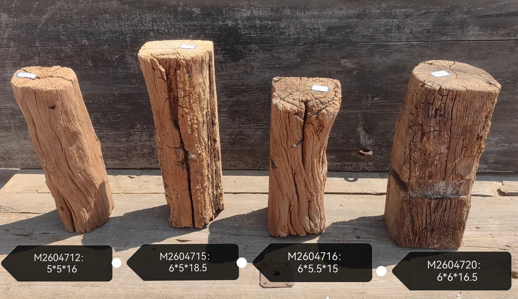 Antique Natural Tree Trunk Stool