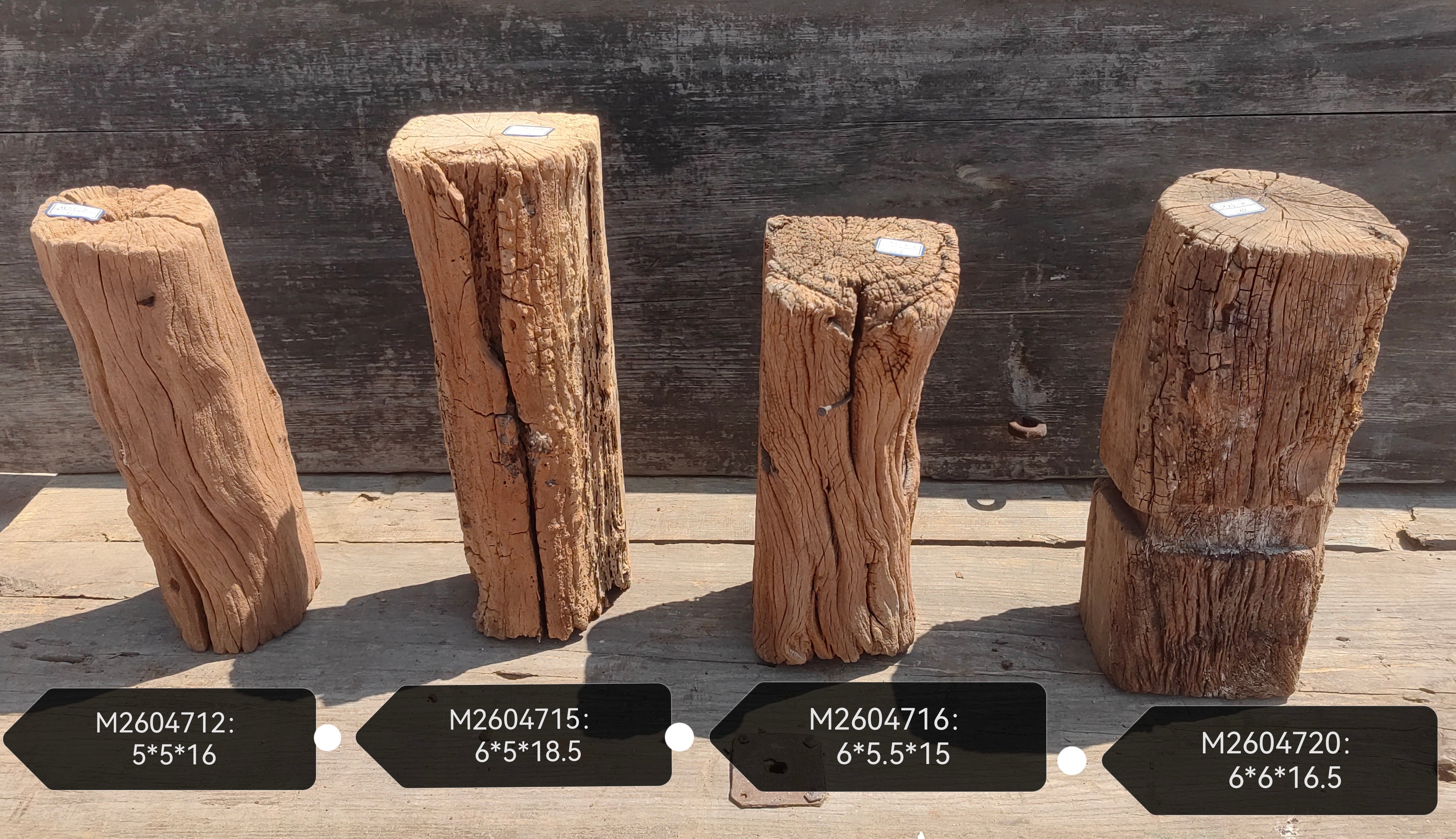 Antique Natural Tree Trunk Stool