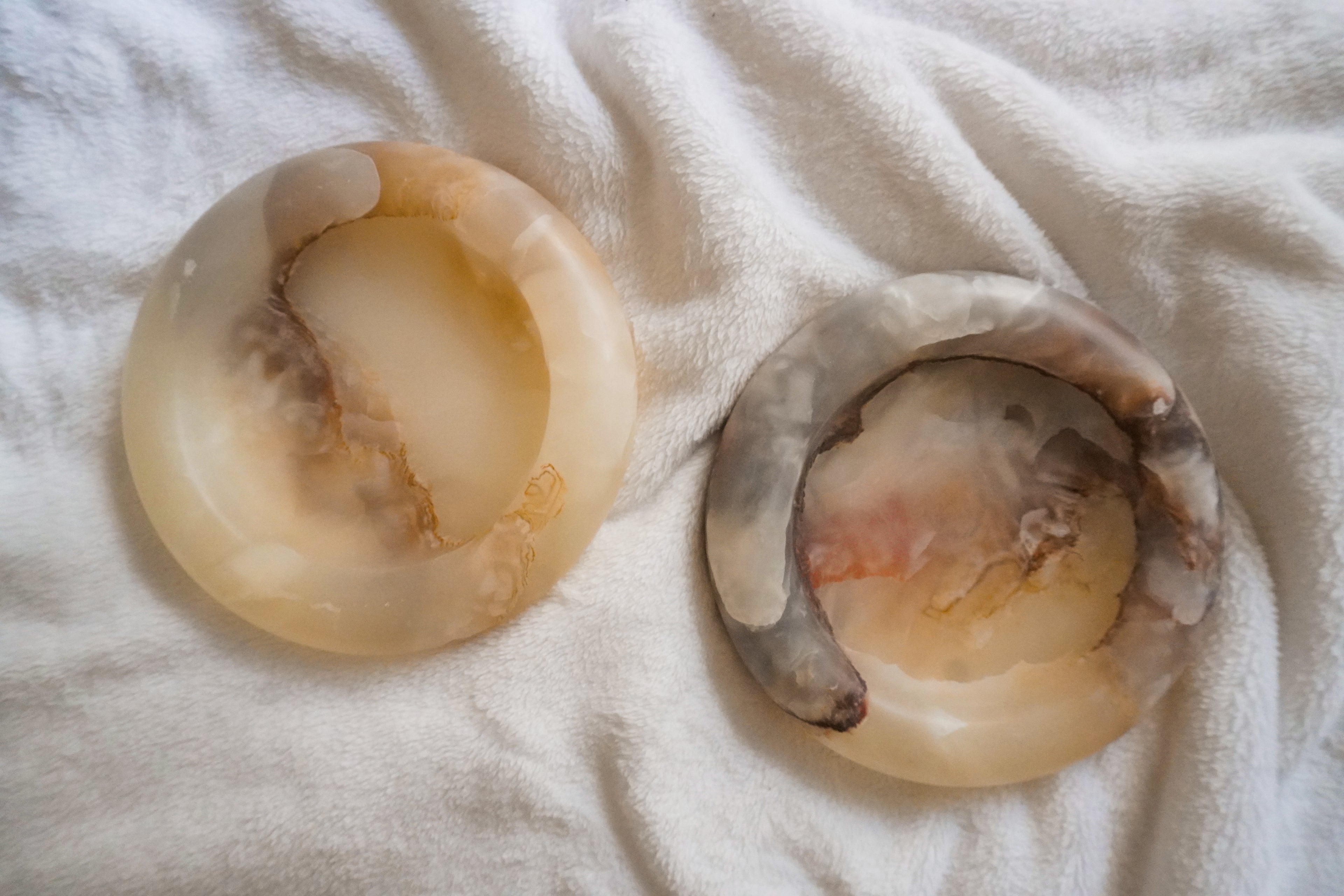 Round Marble Catchall Tray--Multiple Colors