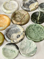 Round Marble Catchall Tray--Multiple Colors