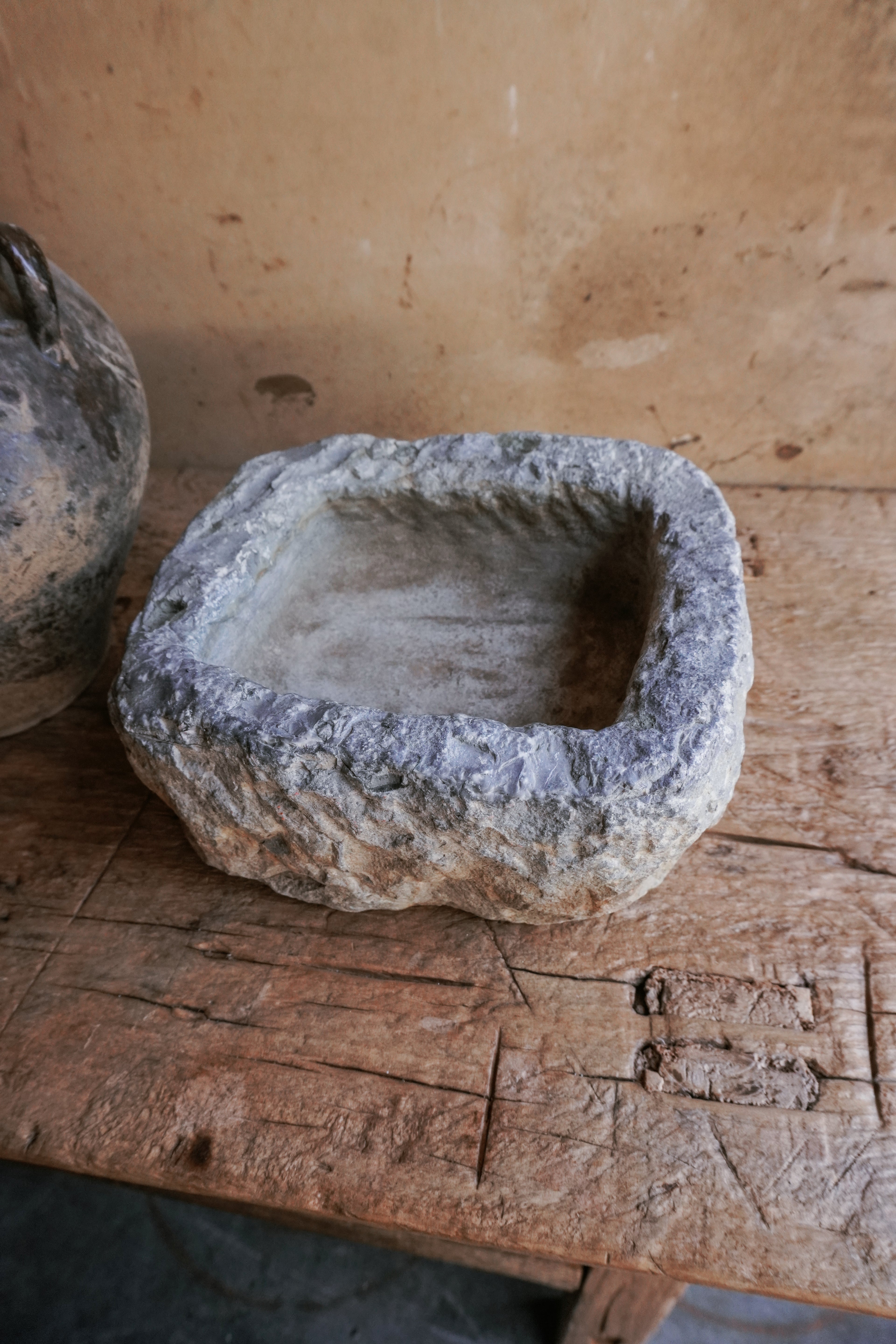 Vintage Stone Bowl Mortar