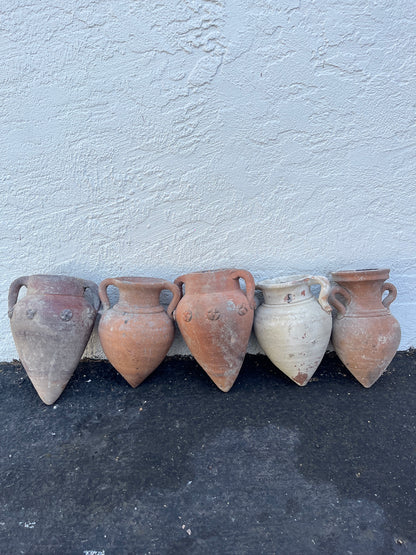 Vintage Handmade Pointy Amphorae Pottery